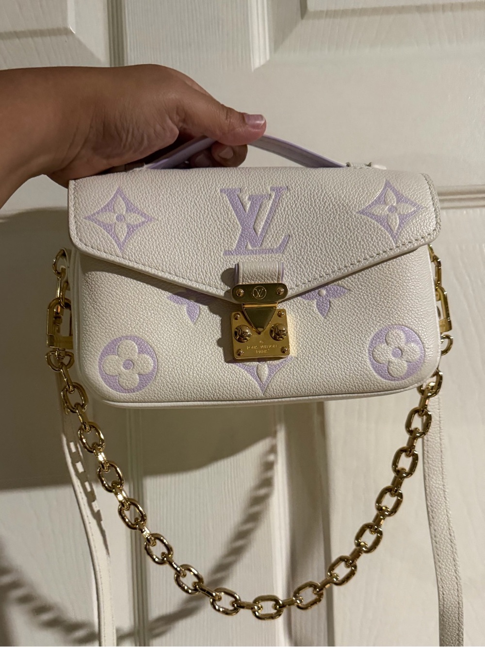 Louis Vuitton east west latte/bubble tea